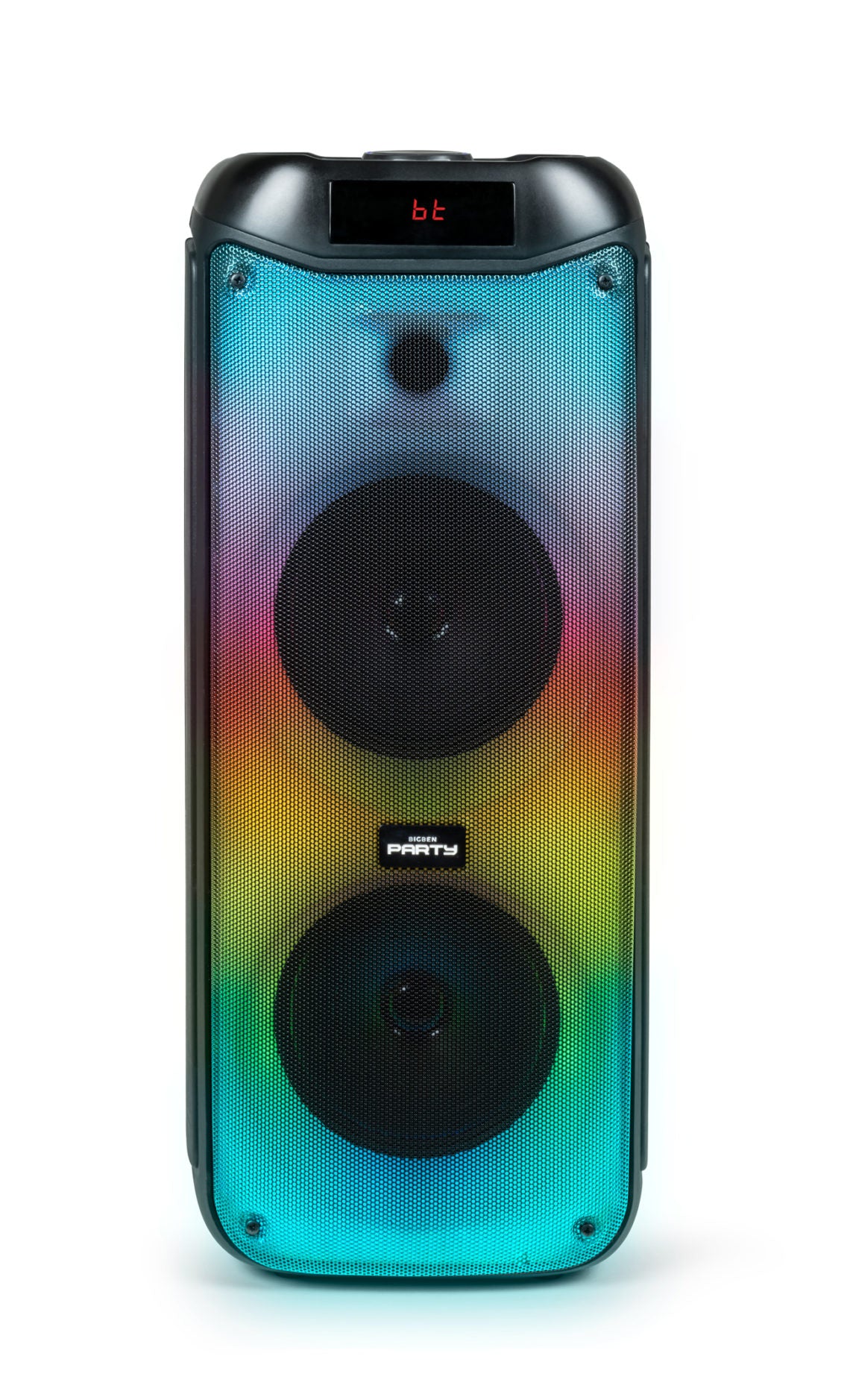 Bigben Party Luminous Loudspeaker Bt 200W Usb Sd Aux Lights Effects Microphone Black