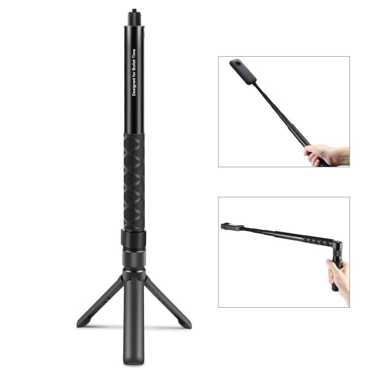Insta360 X3 / X4 Rotary Handle Desktop Tripod Stand 110cm Selfie Stick Monopod (Black)