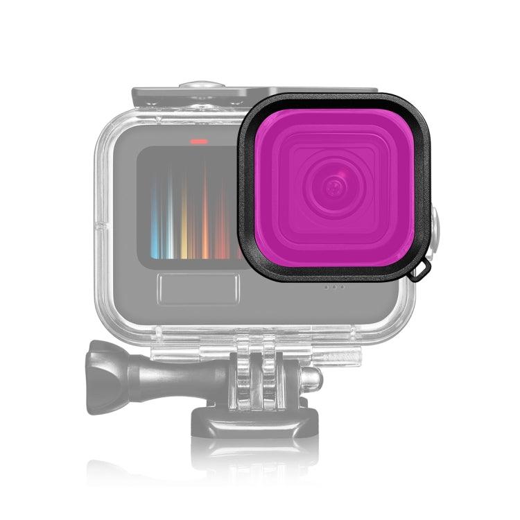 GoPro Hero11 Black / HERO10 Black / HERO9 Black PULUZ Square Housing Diving Color Lens Filter (Purple)