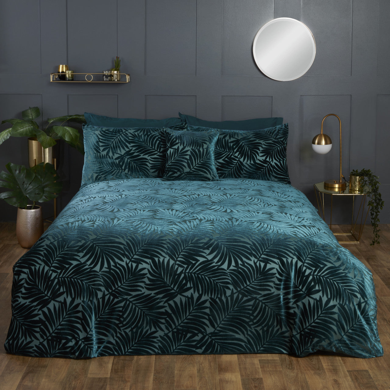Paloma Duvet Set Single Emerald