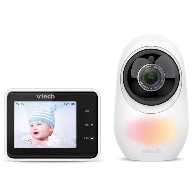 Vtech Smart Wi-Fi Video Baby Monitor with Night Light, Lullabies, Temperature
