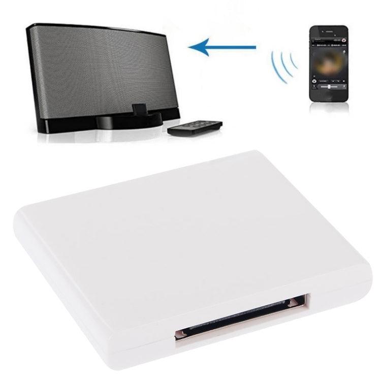 Wireless Bluetooth Music Receiver For iPhone 4 & 4S / (iPad 3) / iPad 2 / iPod / Any Bluetooth Device (White)