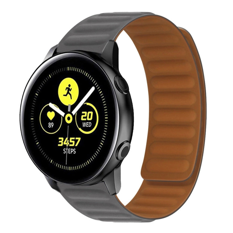 Silicone Magnetic Watch Band Samsung Galaxy Watch Active (Gray)