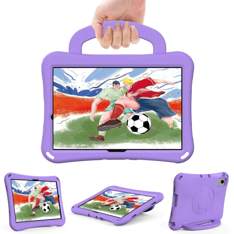 Samsung Galaxy Tab A9+ 2023 Handle Football Shaped EVA Shockproof Tablet Case Cover (Light Purple)