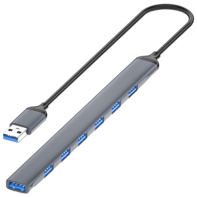 Data Transmission USB 3.0 / 2.0 Hub Expansion Dock Station 7-Port USB Adapter