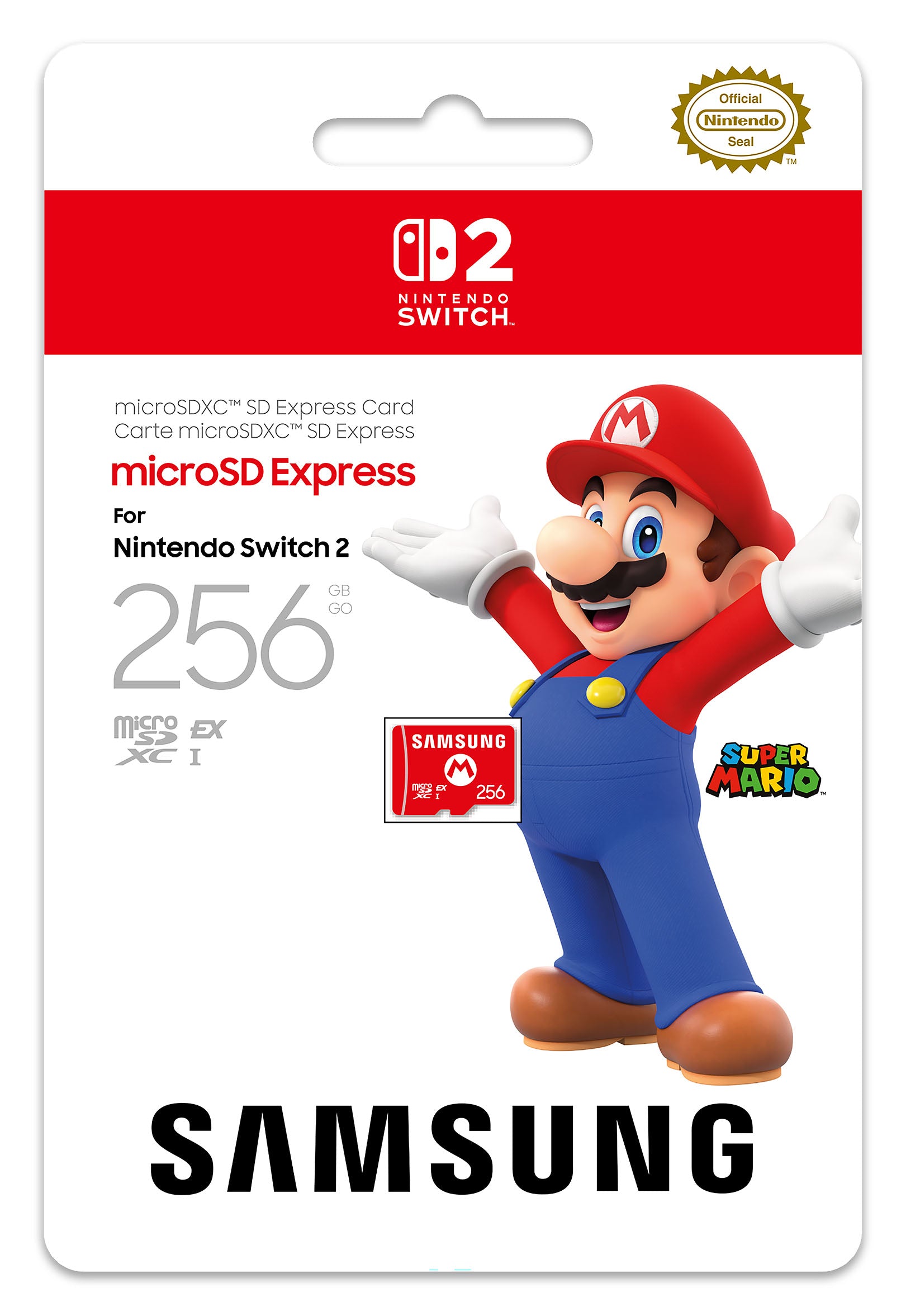 Samsung microSD 256GB Express Card for Nintendo Switch 2
