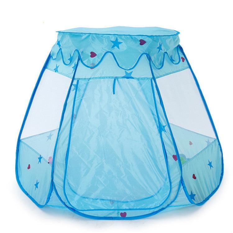 Children Indoor Foldable Hexagonal Tent Game House (Blue)