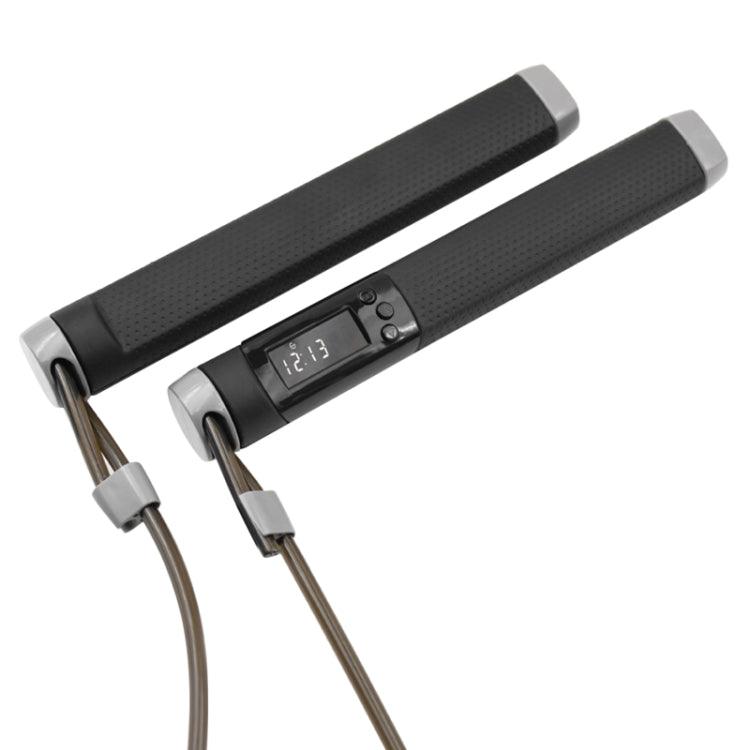 KYTO 2200 Calorie Counting Electronic Double Color Skipping Rope For Test, Rope Length:3m (Gray)