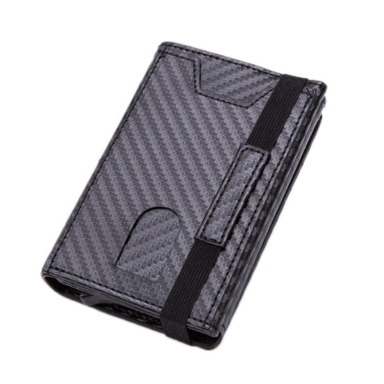 RFID Anti-Theft Aluminum Alloy Card Case Cover (Carbon Fiber Black)