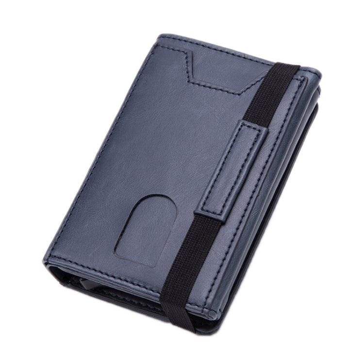 RFID Anti-Theft Aluminum Alloy Card Case Cover (Mad Horse Blue)