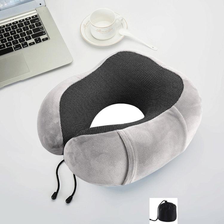 Magnetic Memory Foam U-shaped Pillow Suitable for Travel Solid Pillows (Gray)