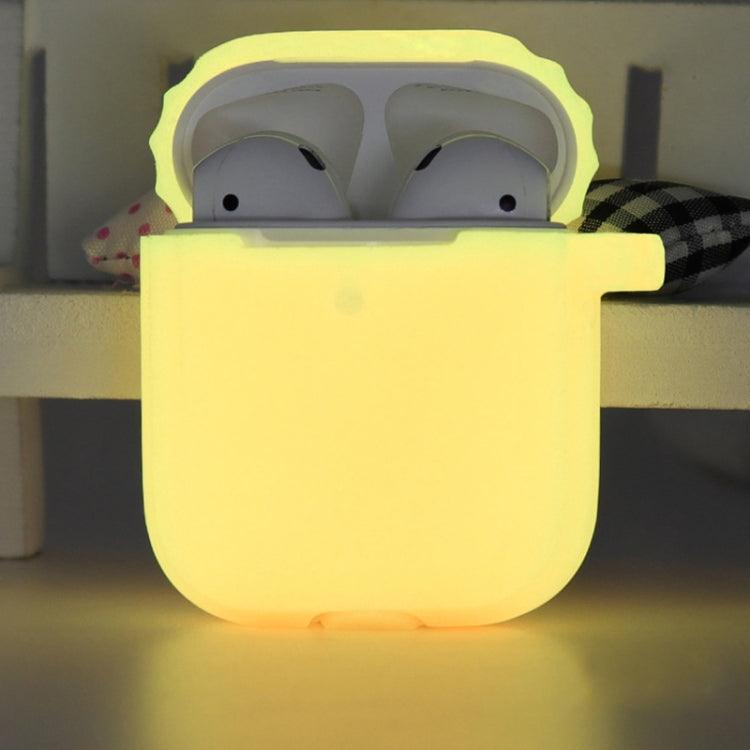 Bluetooth Earphone Soft Silicone Case Apple AirPods1/2 (Luminous Orange)