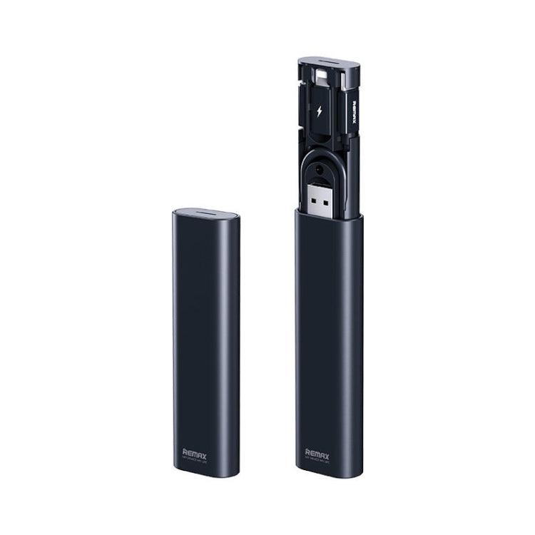REMAX 60W Multi-Function Hidden Fast Charging Cable Set With Box (Black)