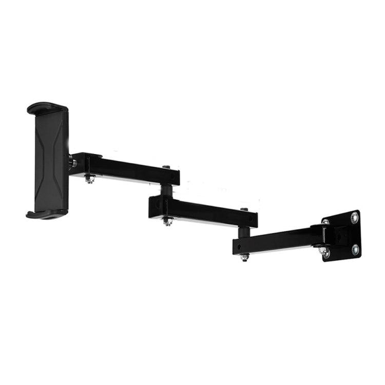 Wall Mount Tablet Cell Phone Stand Long Arm Stretchable Holder for 4-13 Inch Devices (3 Sections)
