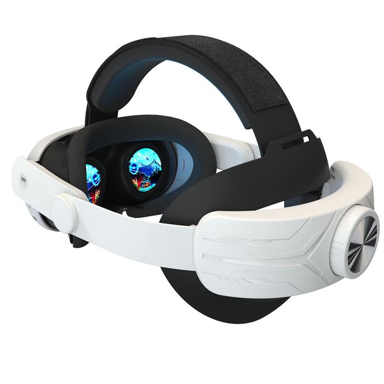 Meta Quest 3 Adjustable Headband No Face Pressure VR Head Strap Accessories (Black White)