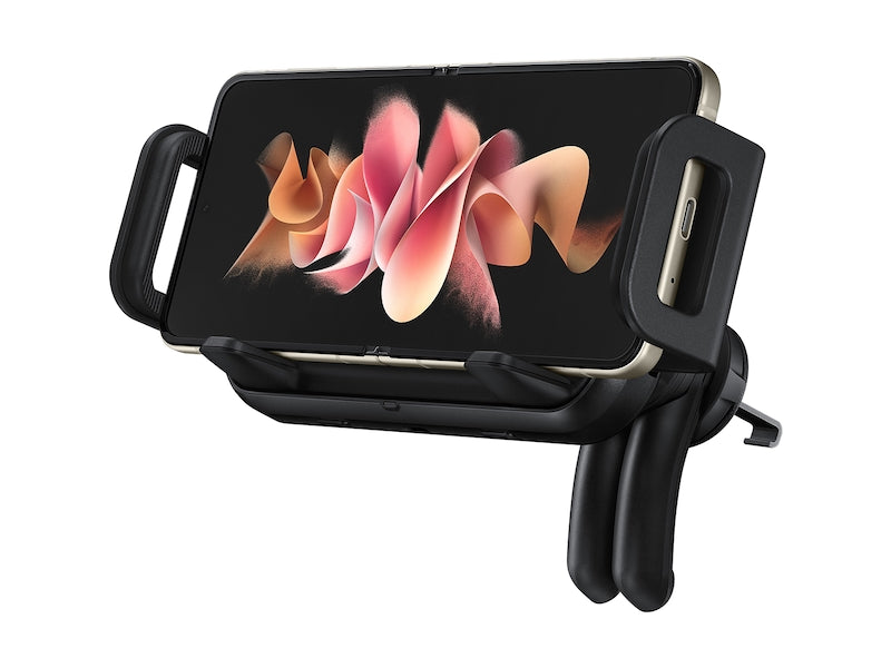 Samsung Wireless Car Charger - Fast Charging, Auto-Clamping, 360° Rotation, and Secure Air Vent Mount