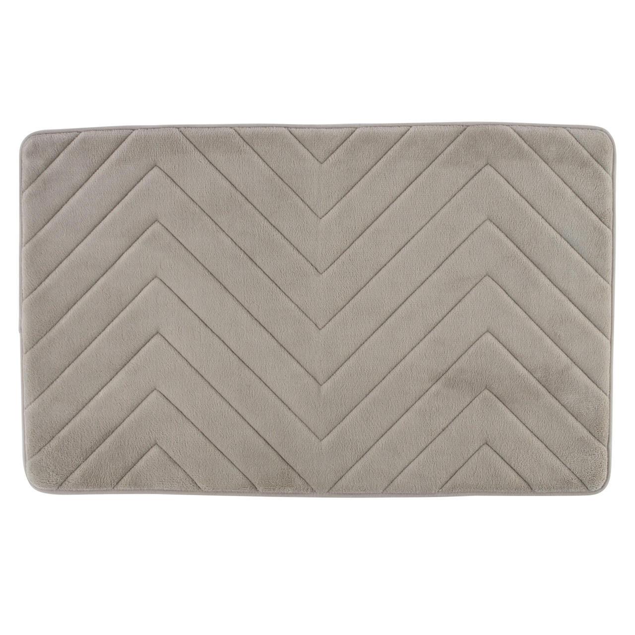 Beldray Anti-Bac Chevron Memory Foam Bath Mat – Anti-Slip, Antibaterial, 50 x 80 cm