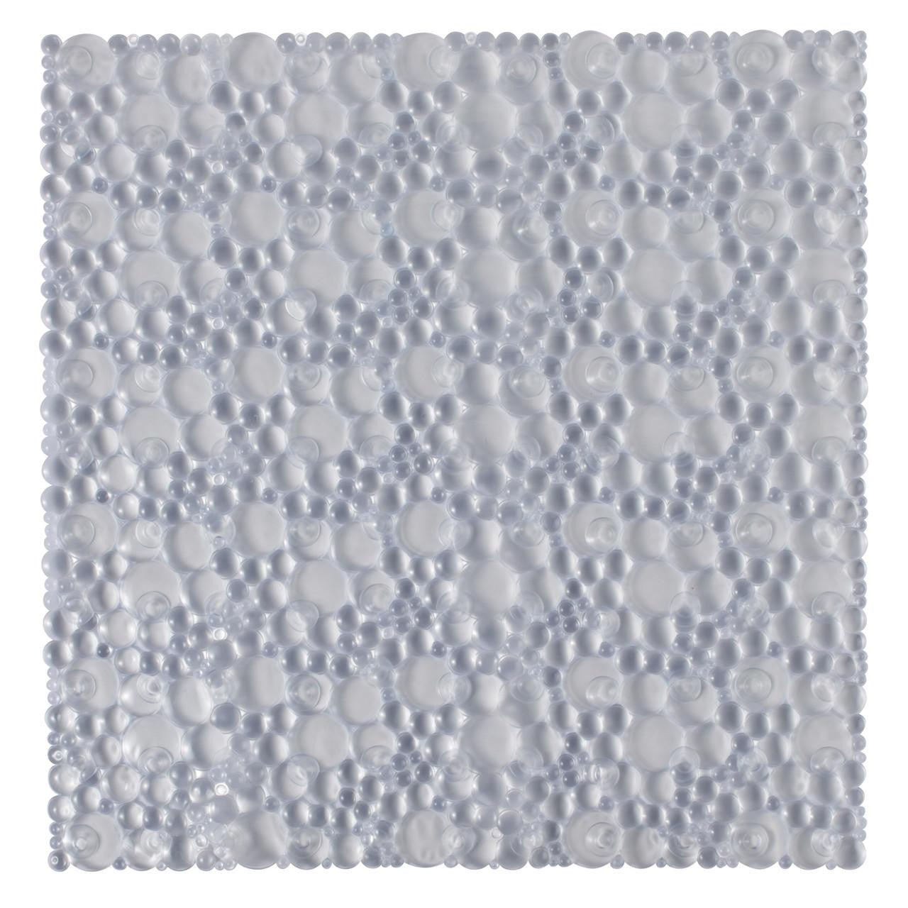 Beldray Anti-Bac PVC Shower Mat – Anti-Slip Suction, Anti-Bac Protection, 50.8 x 50.2 cm