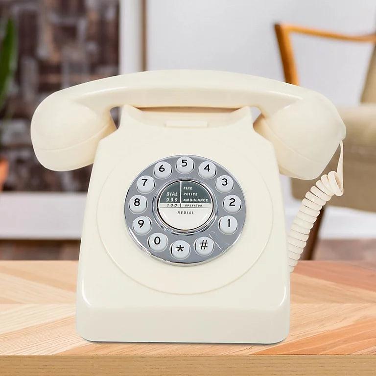 Classic Retro Telephone - Cream