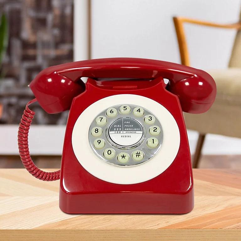 Classic Retro Telephone - Red