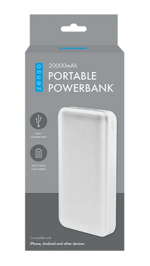 Zens portable powerbank packaging on a white background
