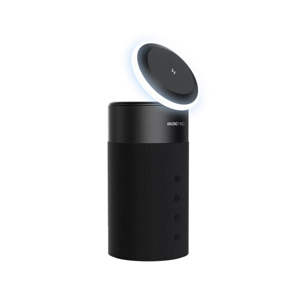 AMAZINGthing Explorer Pro - 4-in-1 Charging MagSafe Stand & Speaker
- Black