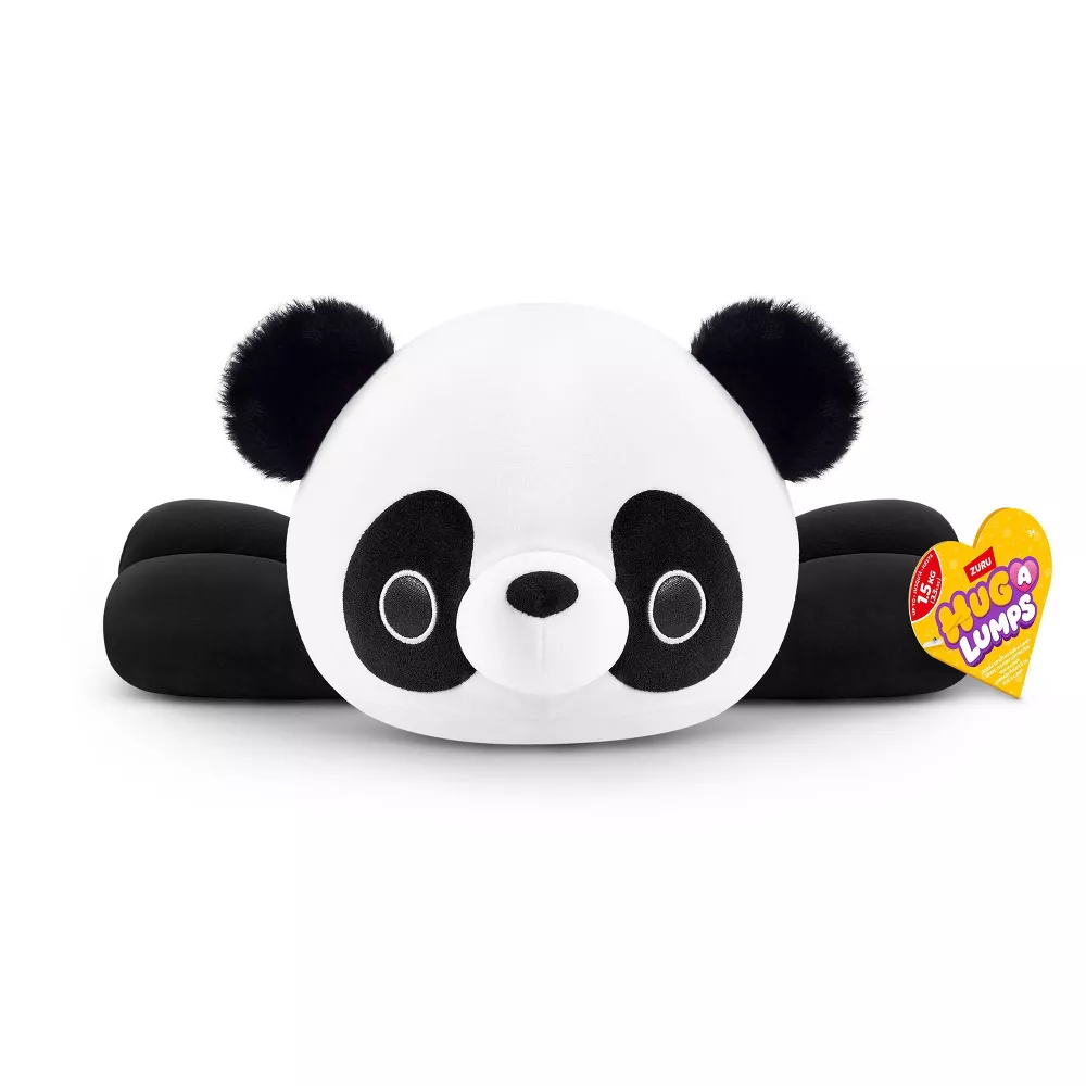 Hug-A-Lumps Panda by ZURU, Medium, 1.5kg/3.3 lbs, Cuddly Squishy Weighted Plush, Sleeping Pillow Plush, Stuffed Animal