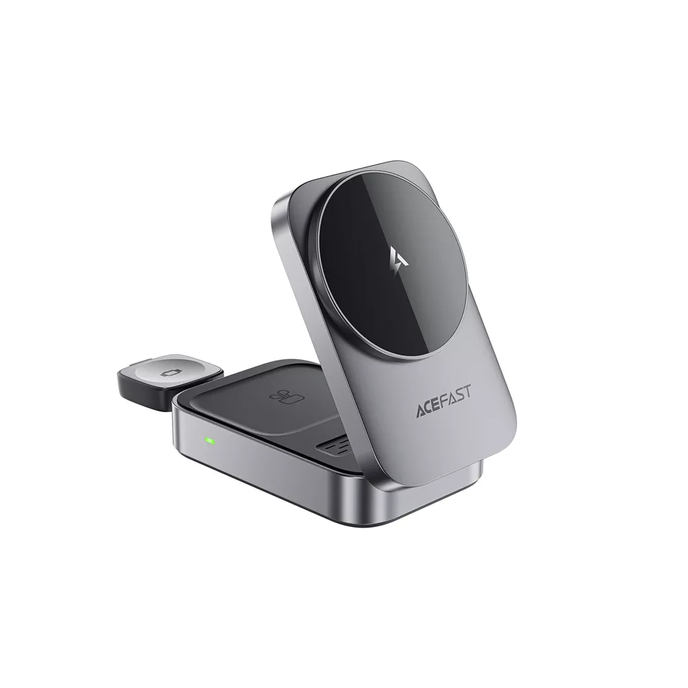 Acefast 22.5W MagSafe Wireless Magnetic Charging Station for Apple
iPhone, Airpods & Watch Grey