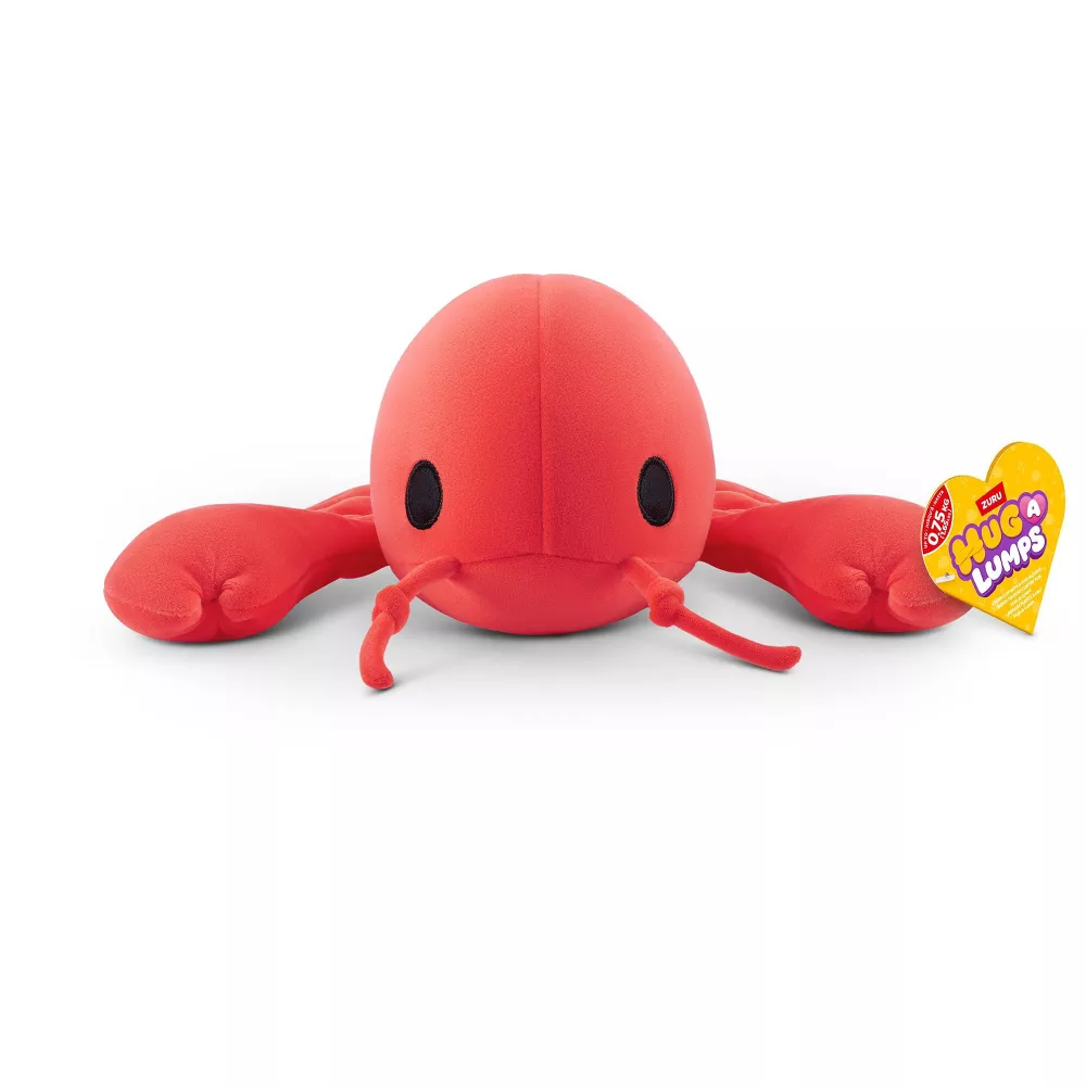 Hug-A-Lumps Lobster by ZURU, Small, 0.75kg/1.65lbs, Cuddly Squishy Weighted Plush, Sleeping Pillow Plush, Stuffed Animal