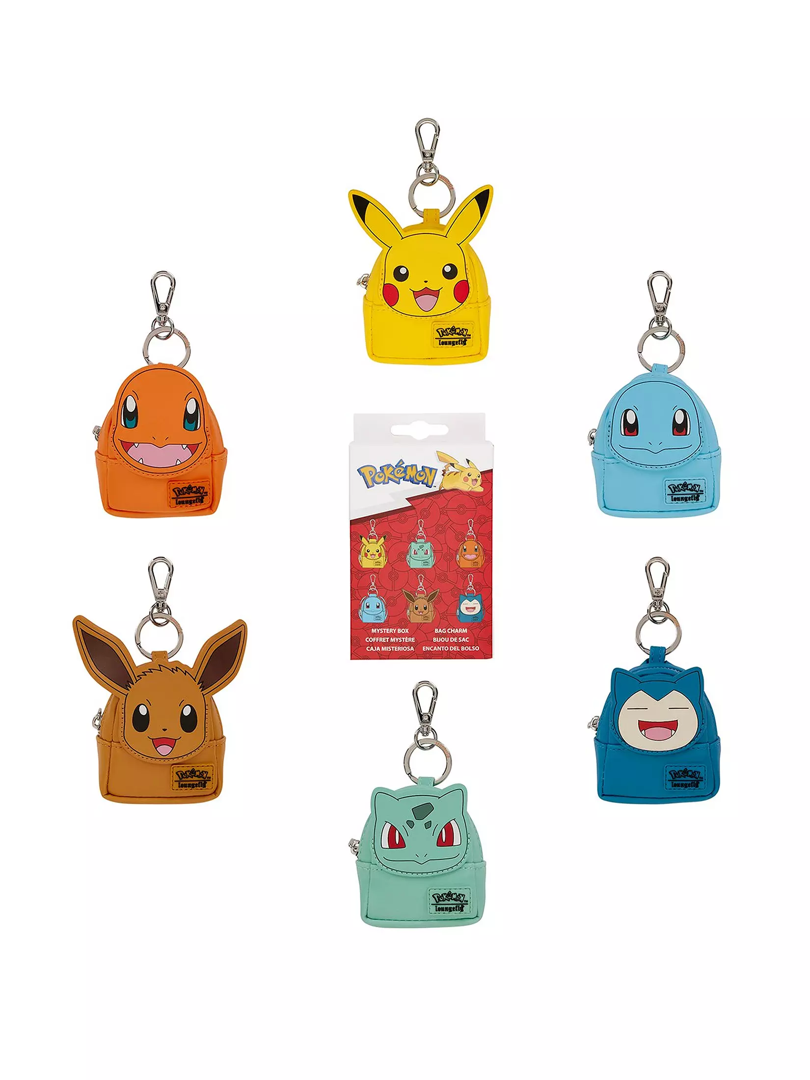Loungefly Pokemon Mystery Mini Backpack Bag Charm, Random Delivery