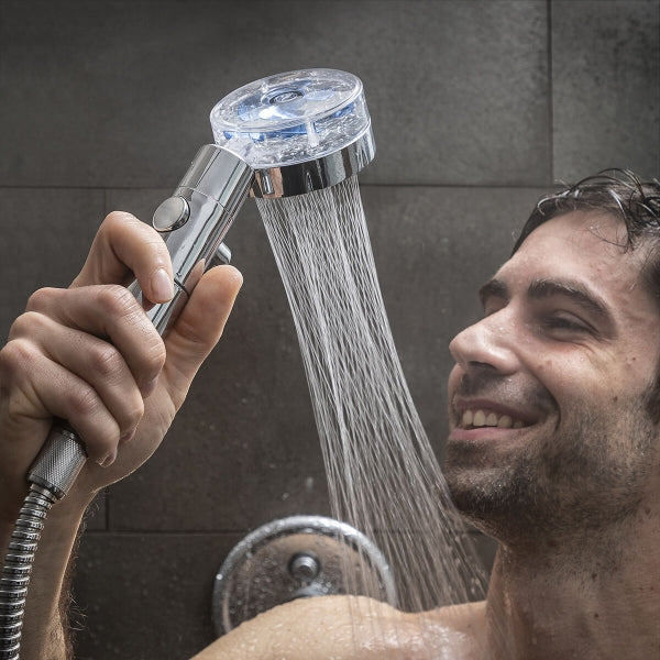 Eco-Shower Head with Pressure Propeller and Purifying Filter Heliwer
