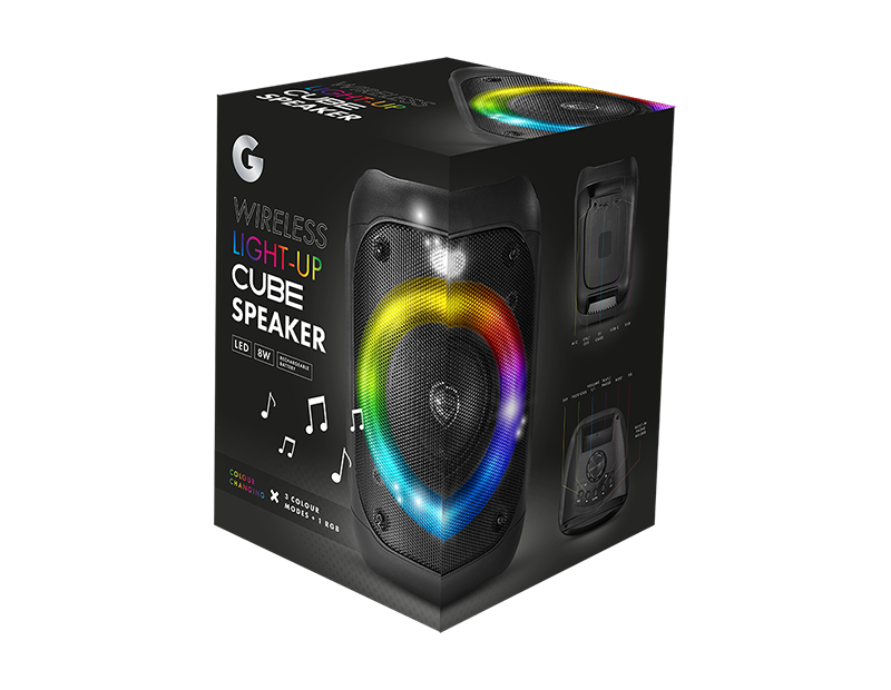 LED Colour Changing Cube Speaker
