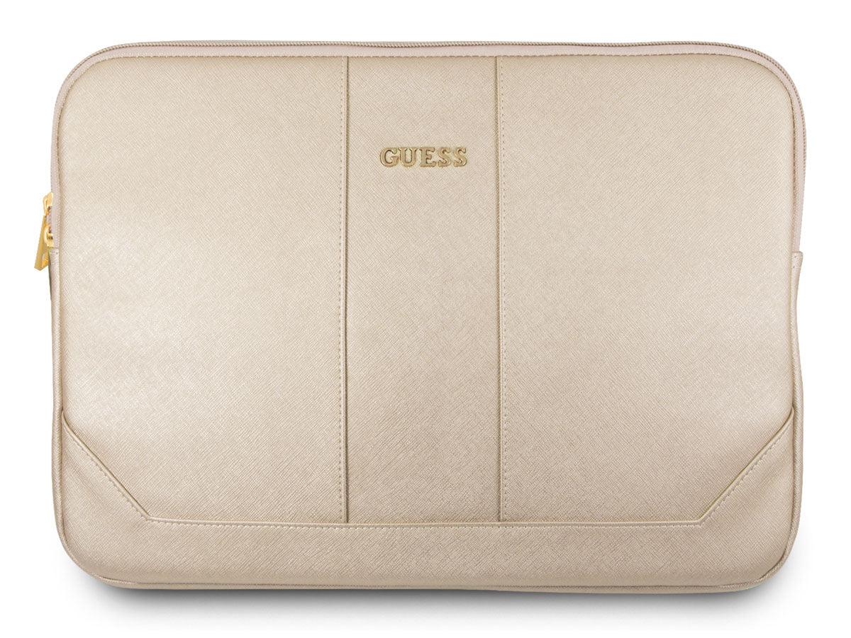 Guess Sleeve 13 inch Case Sleeve Beige Saffiano Compatible with MacBook Pro 13" / MacBook Air 13" and 13" Notebook