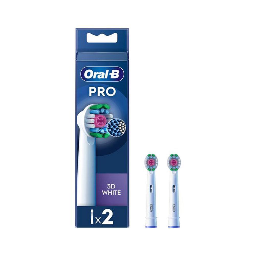Oral-B Pro 3D White Replacement Brush Heads Pack of 2