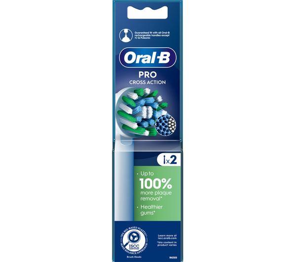 Oral-B CrossAction X-Filaments Replacement Toothbrush Head Pack of 2