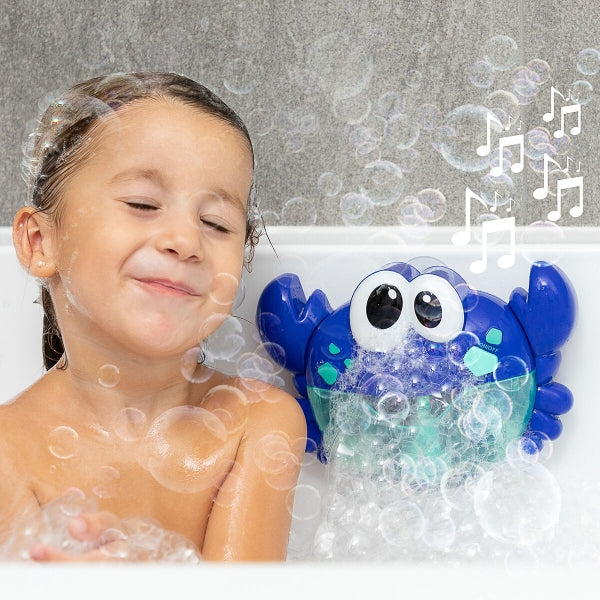 Musical Crab with Soap Bubbles for the Bath Crabbly