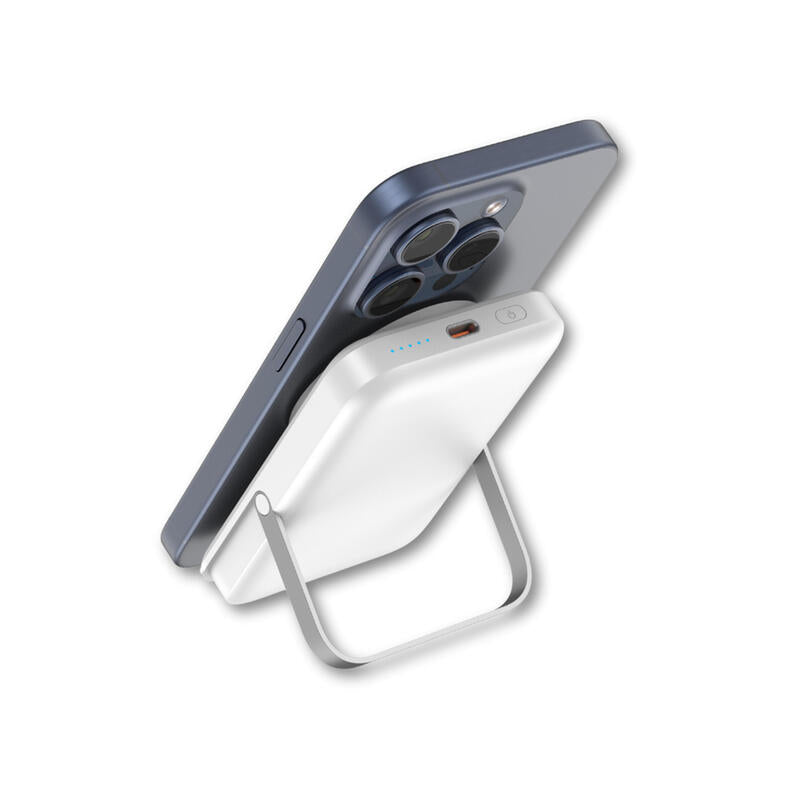 Qcharx Atlas 10000mAh Magnetic Wireless Power Bank - White