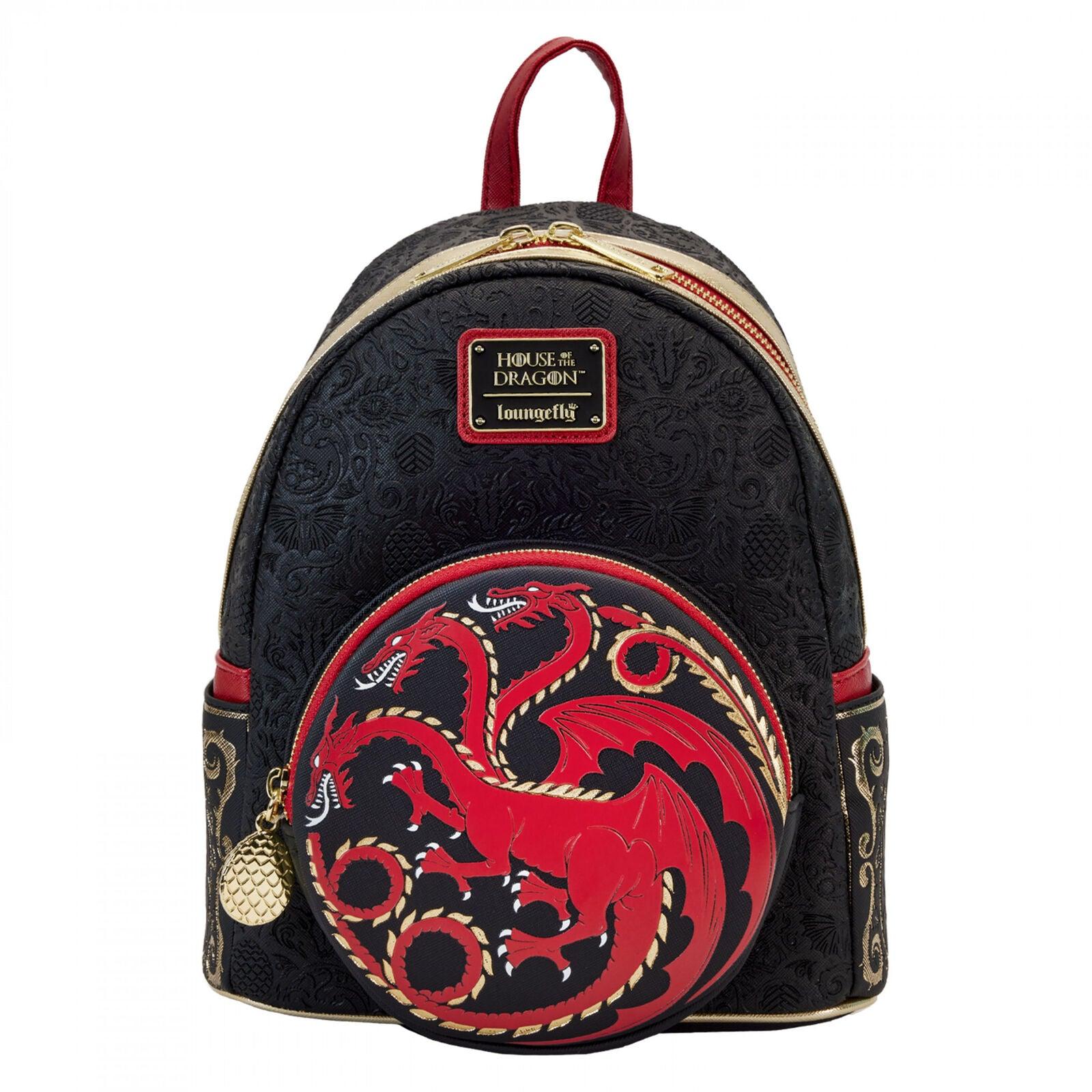 House of The Dragon Golden Targaryen Mini Backpack