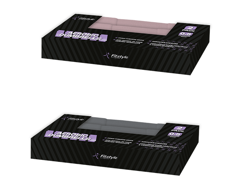 Aerobic Dumbbells 0.5KG 2 Pack, Random Delivery