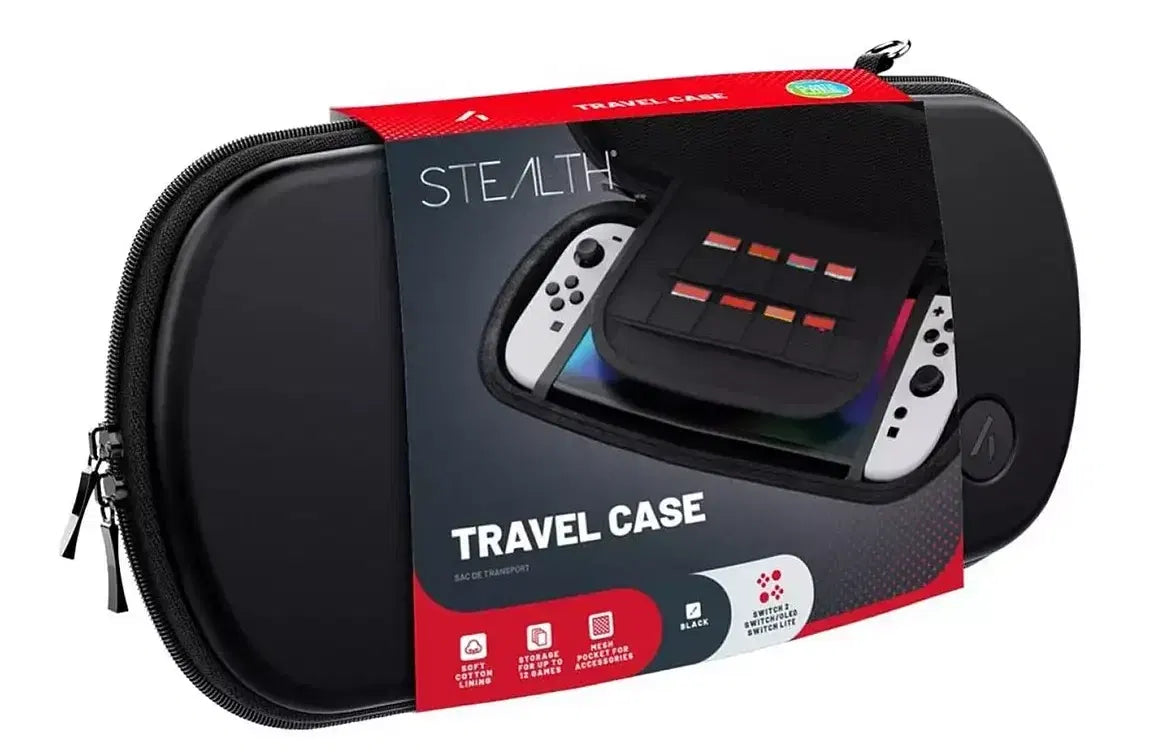 Stealth Travel Case for Nintendo Switch 2 / Nintendo Switch / Switch Lite (Black)