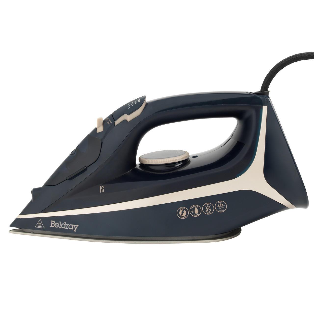 Beldray Steam Iron, 2500 W, 300ml Water Task, Ultra Sleek