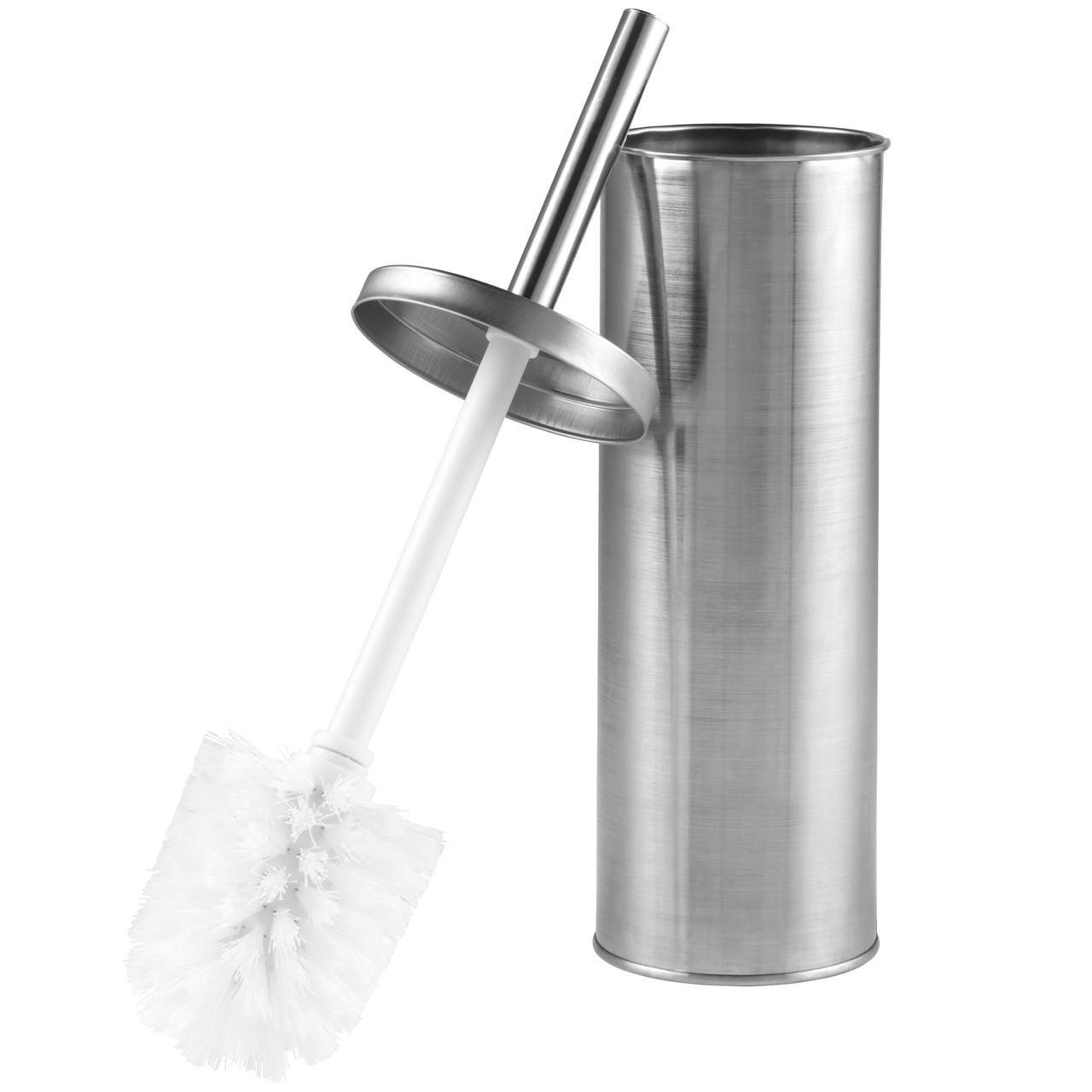 Beldray Toilet Brush and Holder Set – Stiff Bristles, Stainless Steel