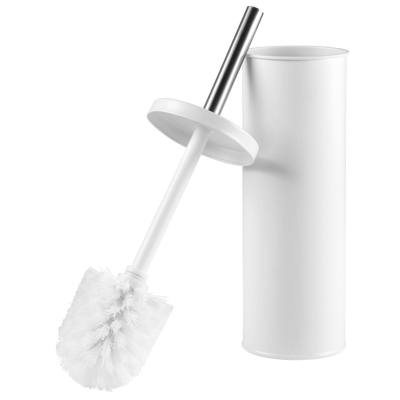 Beldray Toilet Brush and Holder Set – Stiff Bristles, White