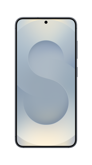 Smartphone with a distinctive logo on a white background