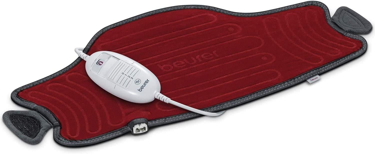 Beurer Easy-Fix Multifunctional Heat Pad | Targeted Heat Application for Your Neck, Back, Stomach and Joints | 3 Temperature Settings | Velor Fibres | Elastic Extension Band | Machine Washable