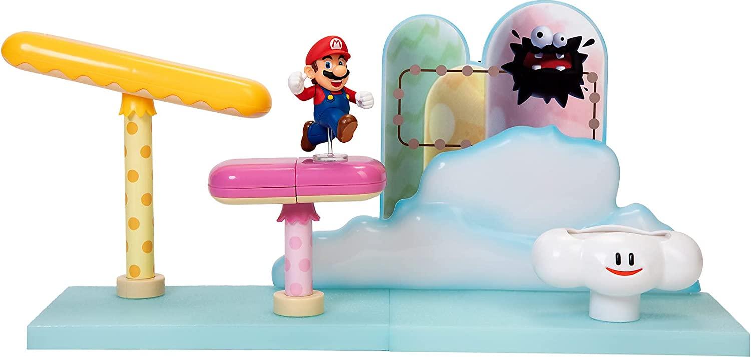 World of Nintendo Super Mario Cloud Playset Sky Level Figure