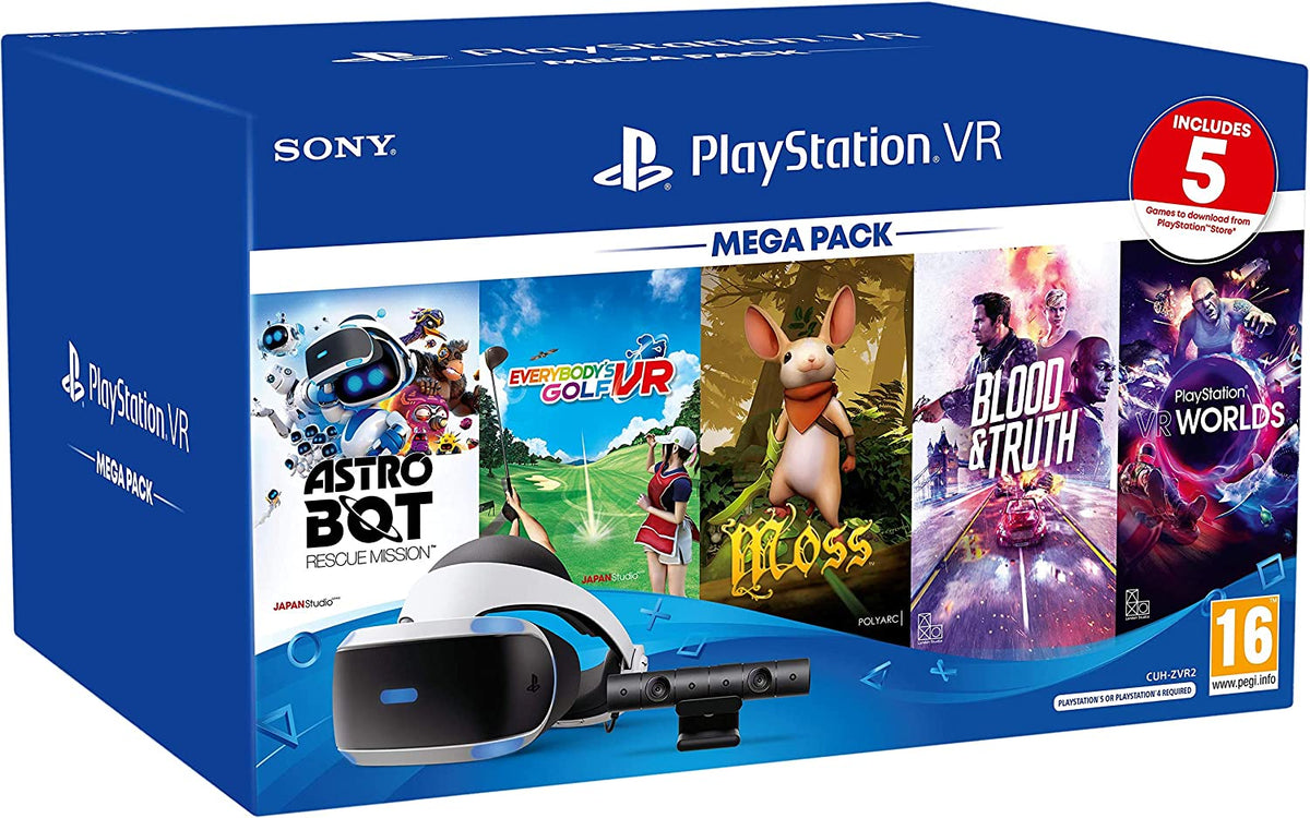 PlayStation VR Mega Pack, with 5 Acclaimed Games (PS4 & PS5
