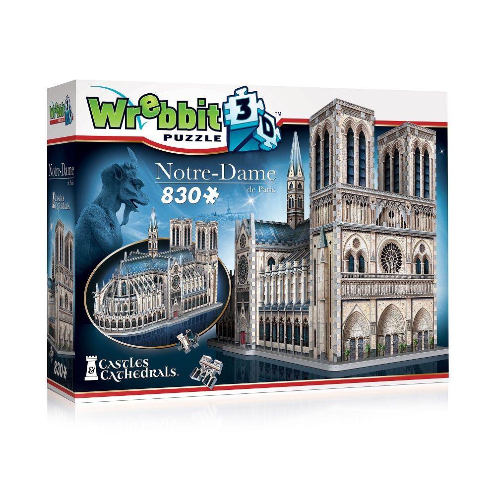 Wrebbit 3D Puzzle Notre Dame of Paris (830 pieces)