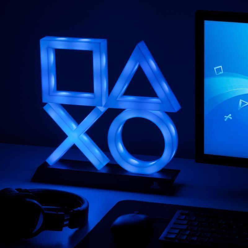 Playstation Icons Light PS5 XL, 3 Light Modes Music Reactive Game Room | Officially Licensed Playstation Merchandise