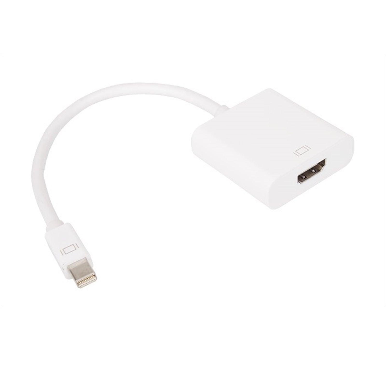 VCOM Mini DisplayPort (M) to HDMI (F) White Retail Packaged Display Adapter